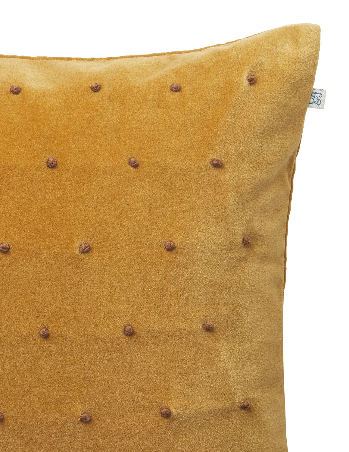 Roma cushion cover 50x50 cm, Masala yellow-cognac Chhatwal & Jonsson