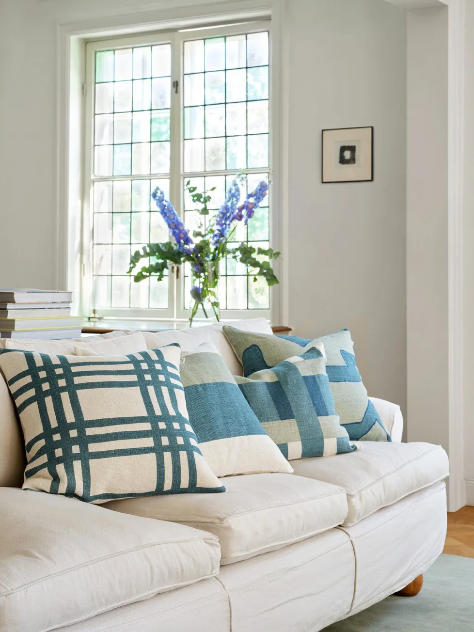 Shimla cushion cover 50x50 cm, Heaven blue Chhatwal & Jonsson