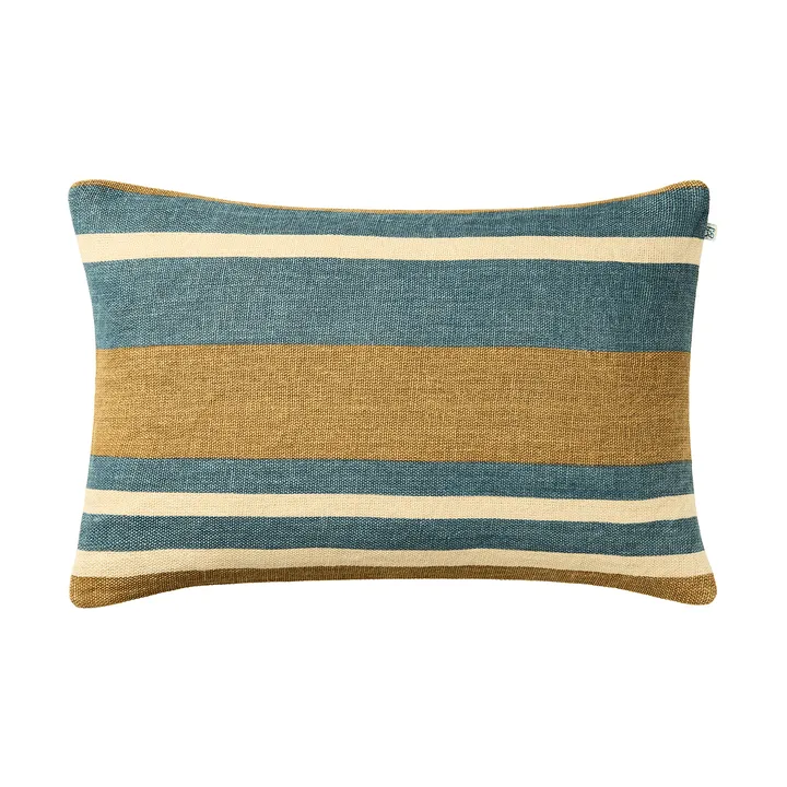 Vera cushion cover - Khaki-Heaven Blue, 40x60 cm - Chhatwal & Jonsson
