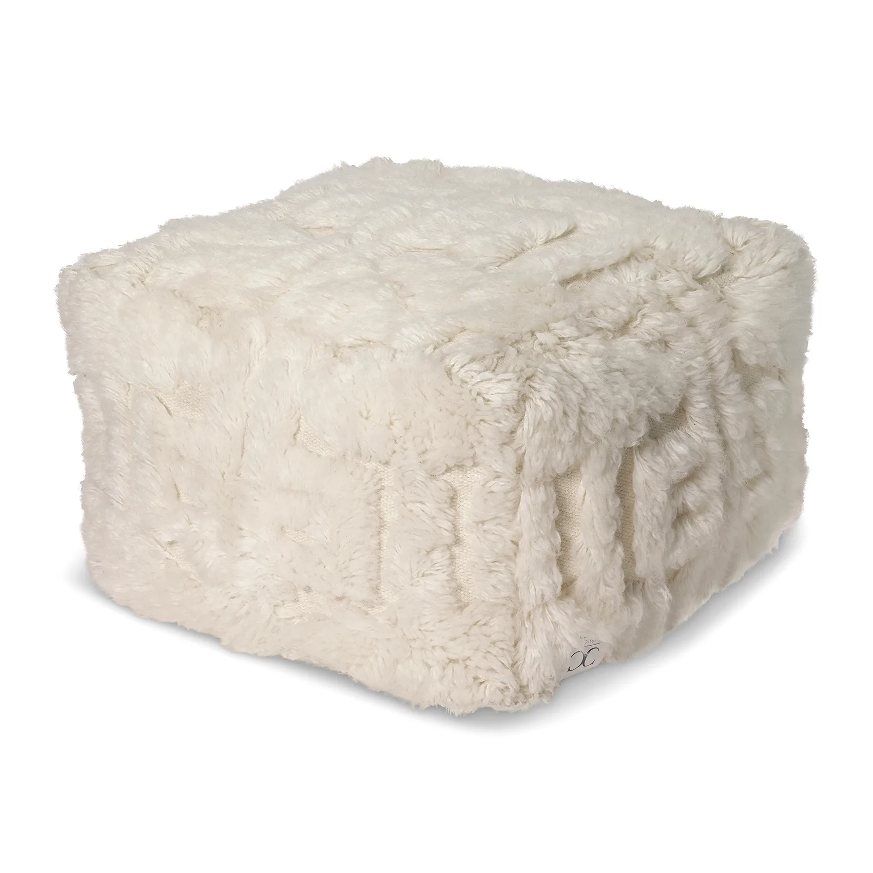 Casablanca pouf 55x55 cm, white Classic Collection