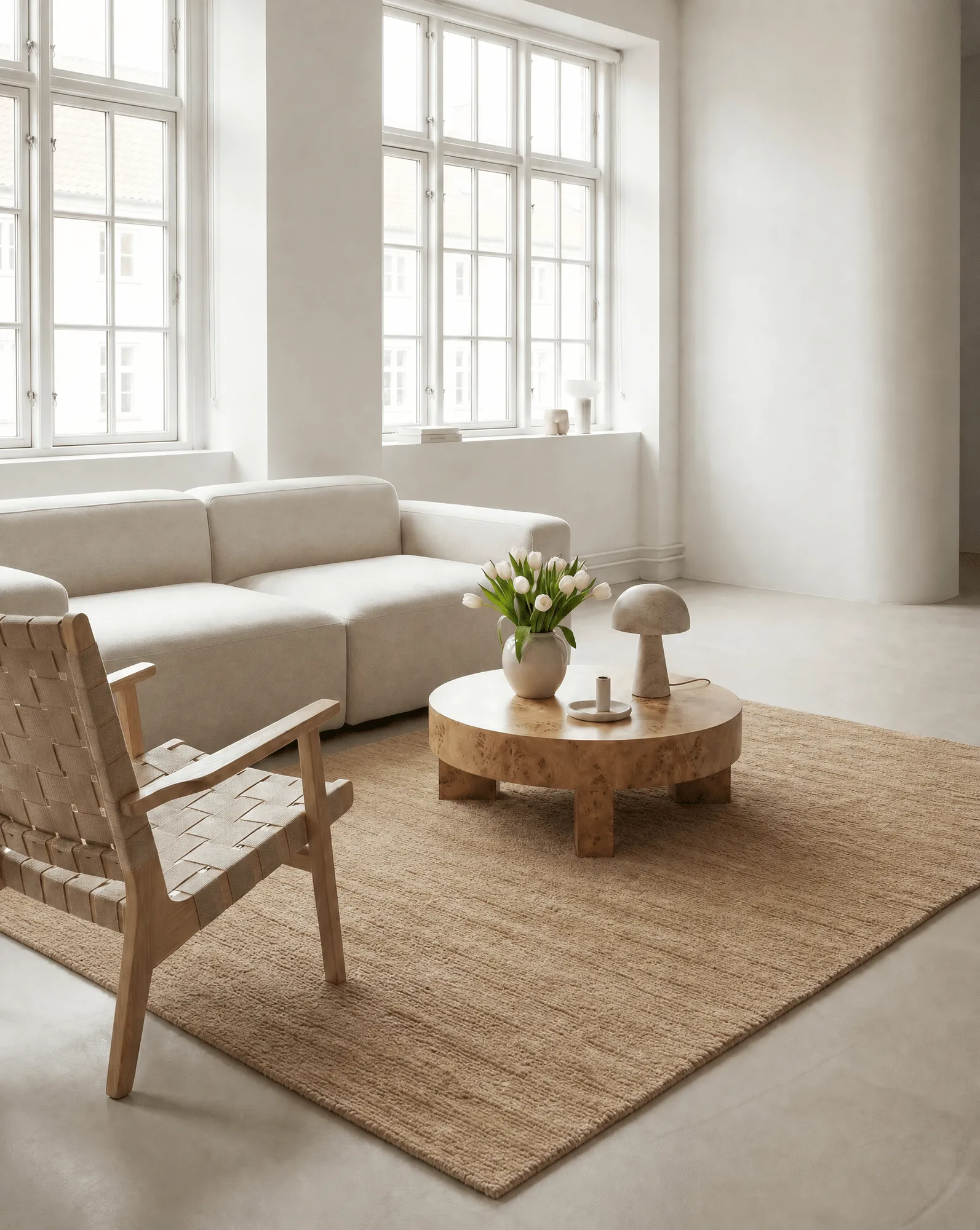 Dune wool rug, Wheat, 170x230 cm Classic Collection