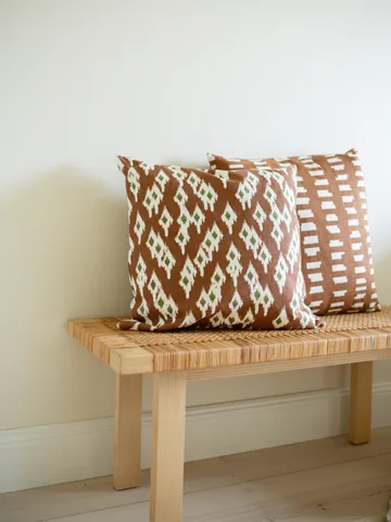 Ikat Diamond cushion cover 50x50 cm - Brown - Classic Collection