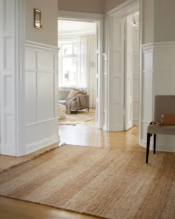 Jute Stripes rug - Natural jute, 170x230 cm - Classic Collection