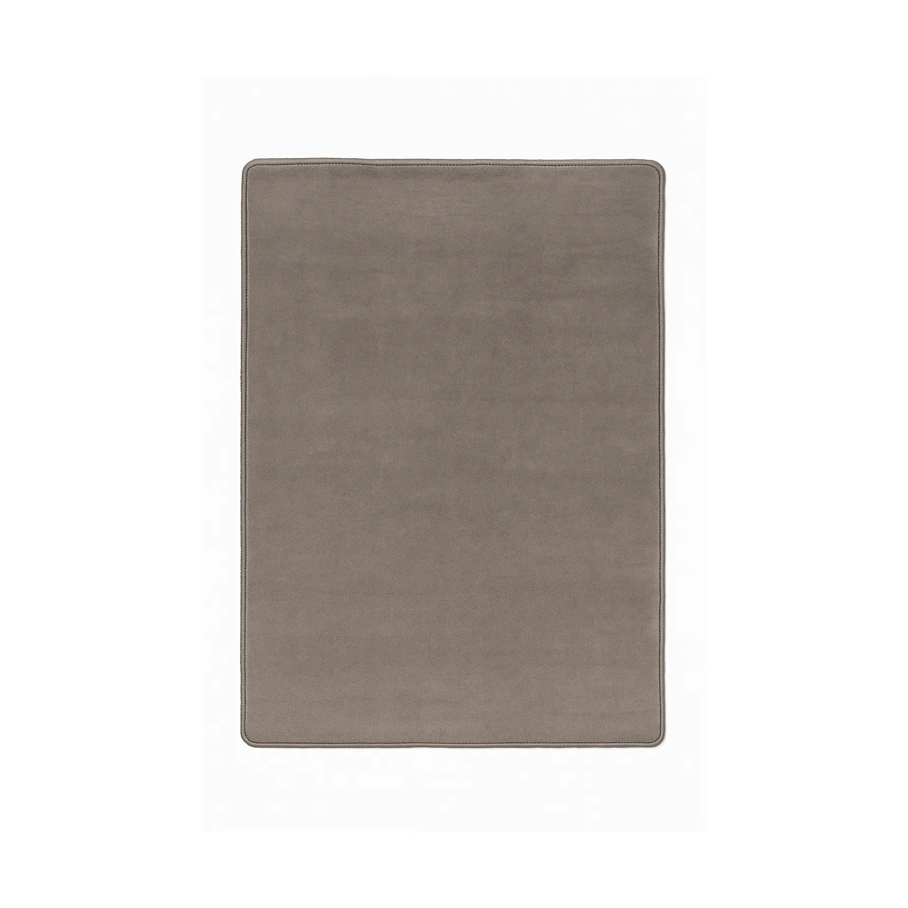 Lobby rug with overlock stitching, Grey, 200x200 cm Classic Collection