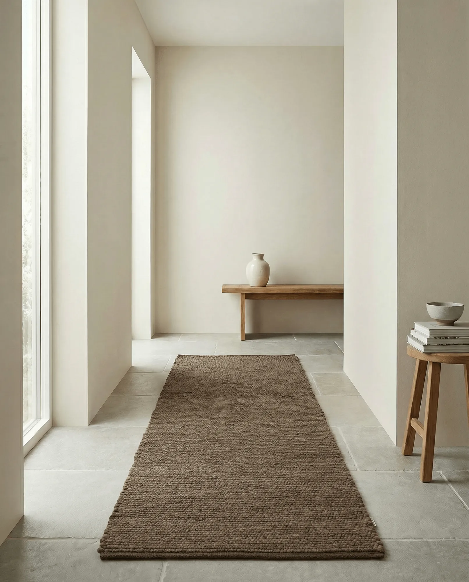 Merino Hallway runner, Brown, 80x200 cm Classic Collection