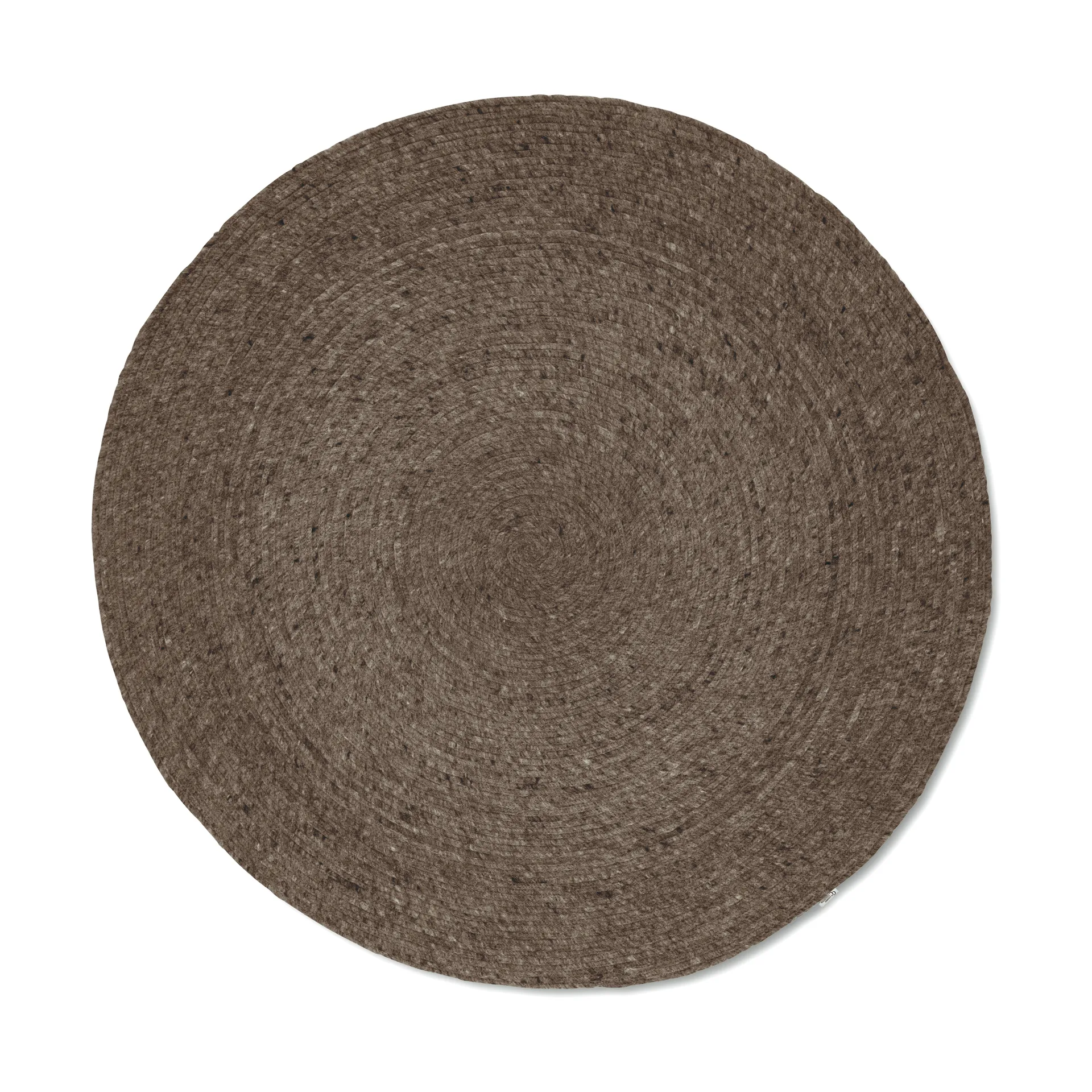 Merino wool carpet round Ø200 cm, Brown Classic Collection