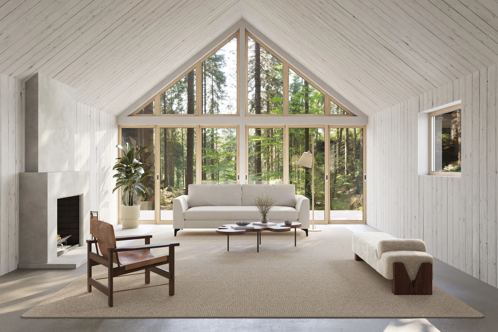 Nordklint rug with overlock edging, Natural grey, 200x200 cm Classic Collection