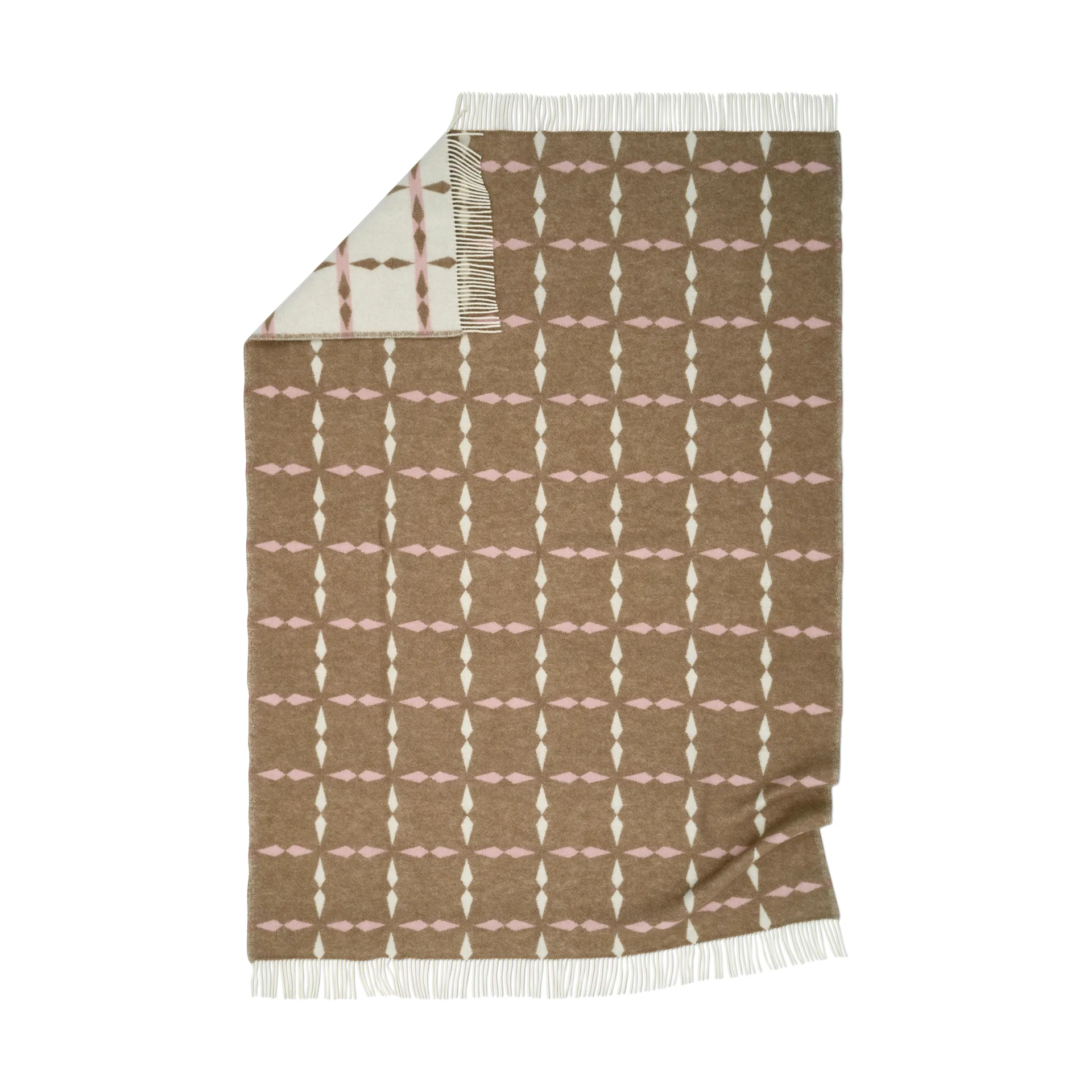 Tile throw 130x180 cm, Pink Classic Collection