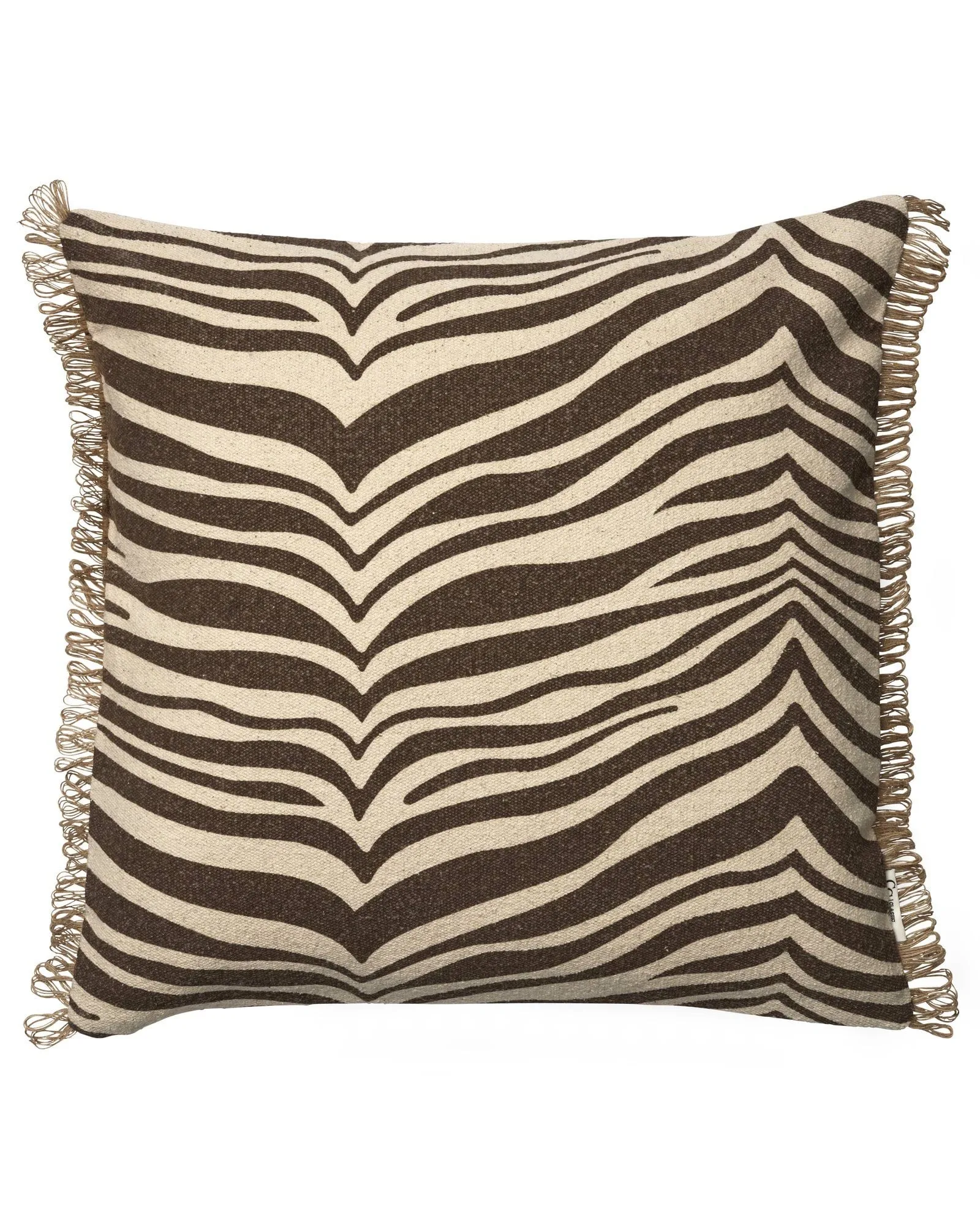 Zebra cushion, Brown-natural, 50x50 cm Classic Collection