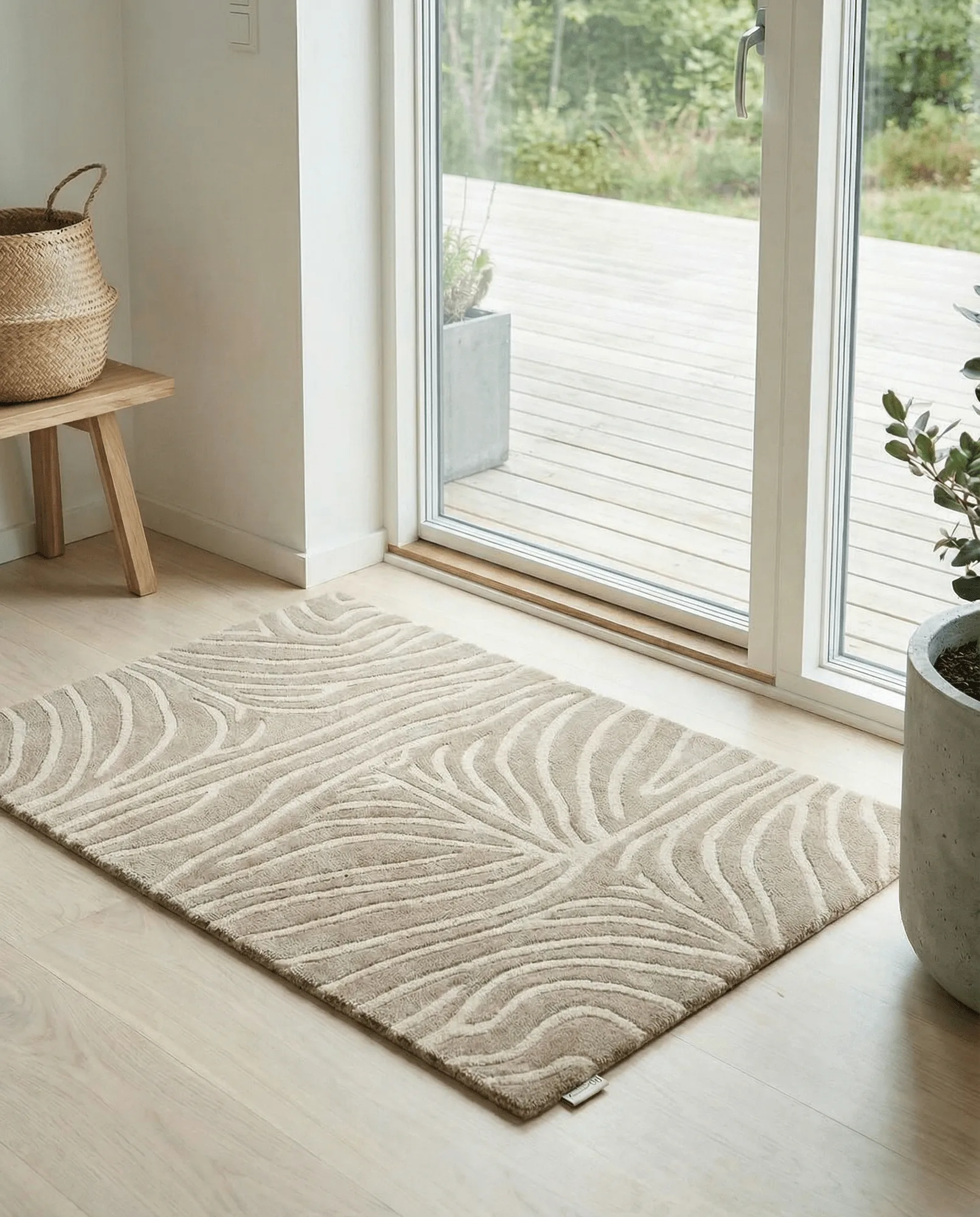 Zebra doormat, Beige, 60x90 cm Classic Collection