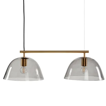 Wendo 70 ceiling lamp smoke-coloured glass - Brass finish - CO Bankeryd