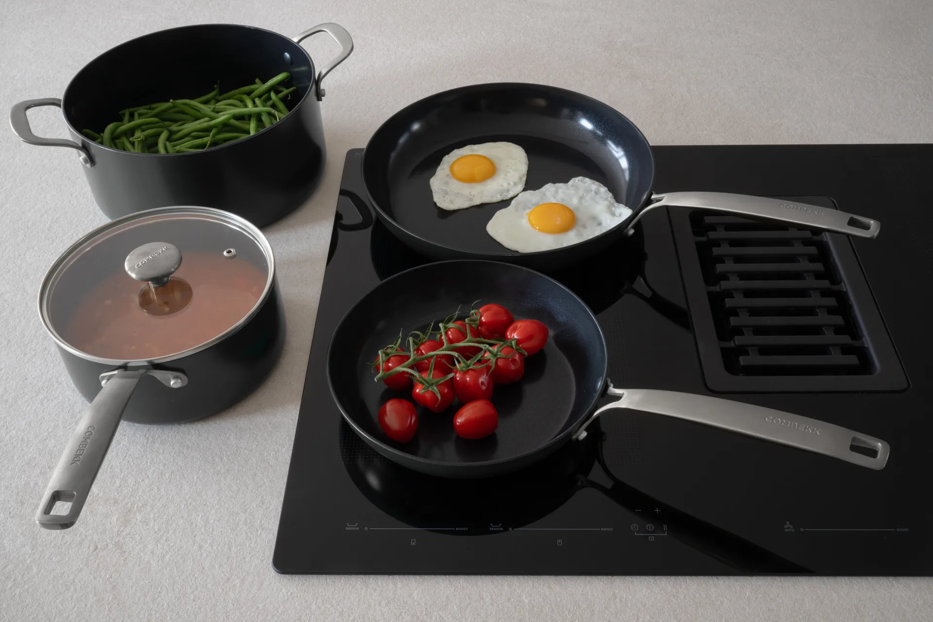 Combekk Element frying pan aluminum black, Ø24 cm Combekk