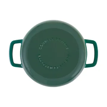Combekk Enameled cast iron sauté pan Ø28 cm - Holly Green-gold knob - Combekk