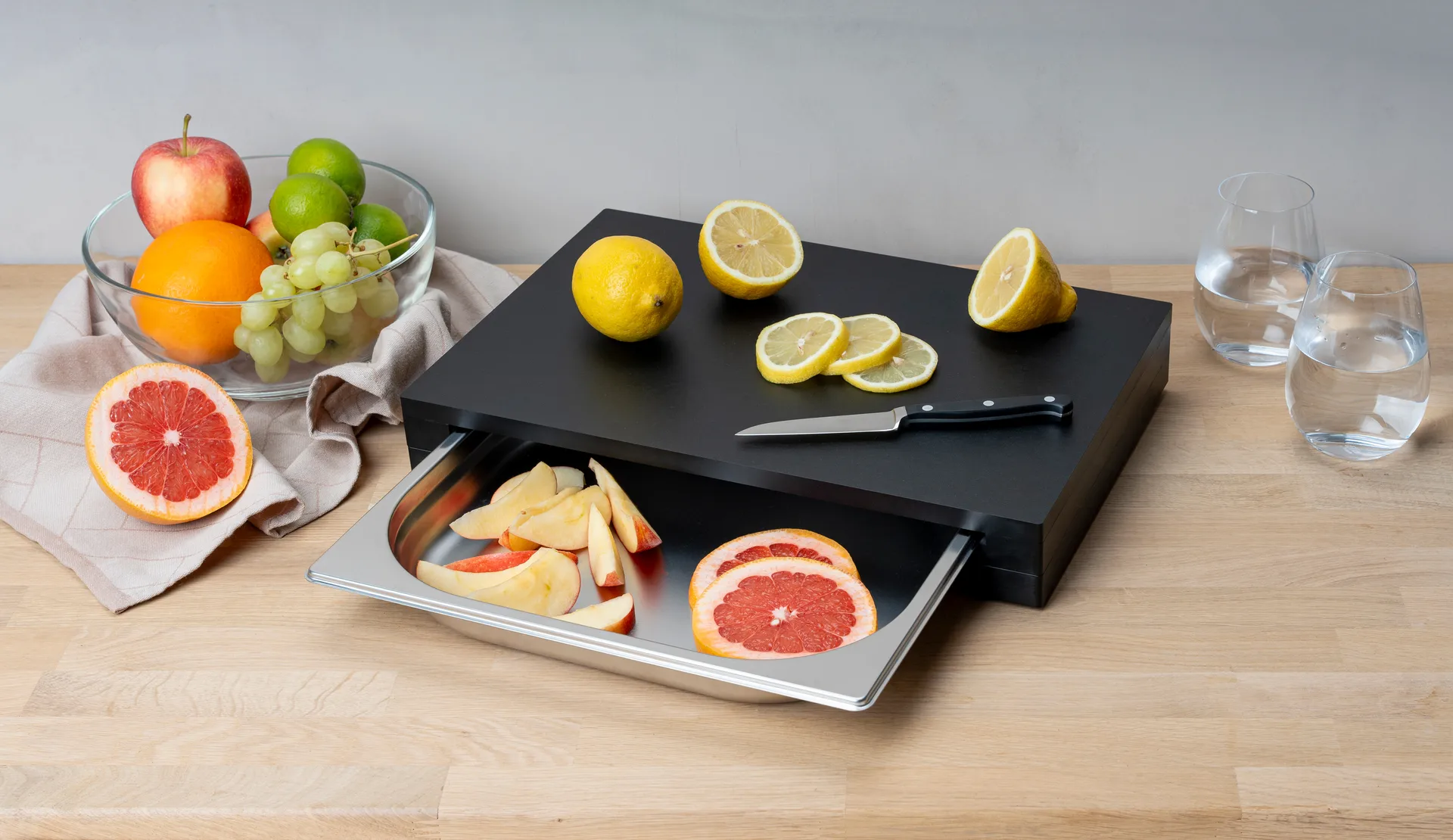 Duracore cutting board with drawer, 39x27 Continenta
