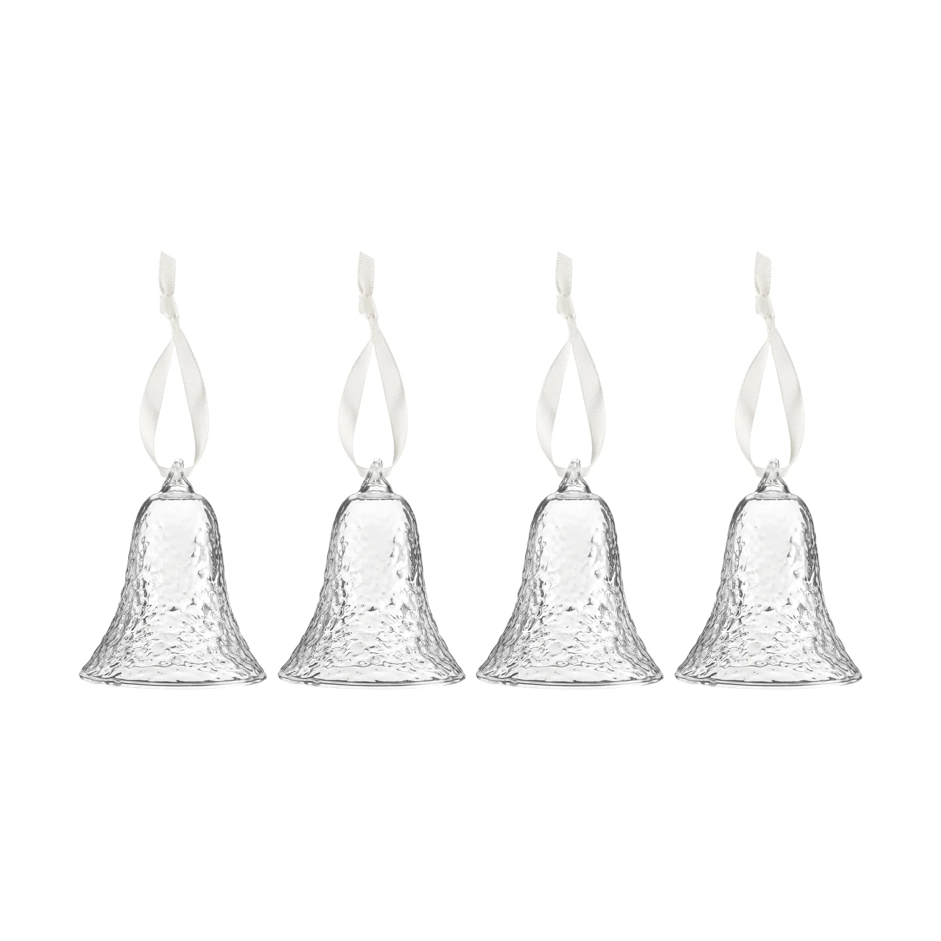 Gry bell clock 8 cm 4-pack, Clear Cooee Design