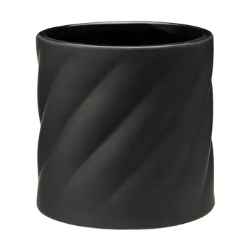 Twist plant pot - Black, medium Ø19 cm - Cooee Design