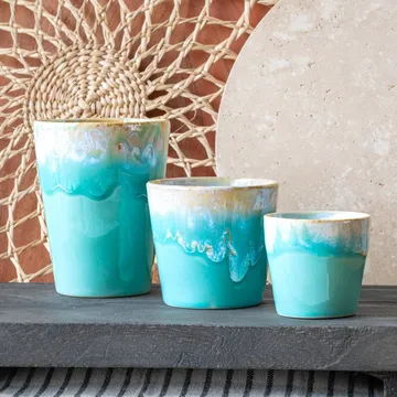 Grespresso latte mug - Aqua, 37.5 cl - Costa Nova