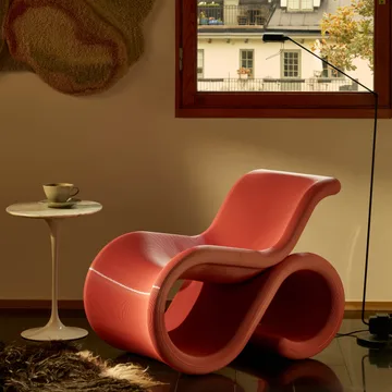 Éclair chair lounge chair - Bubblegum - Crème Atelier