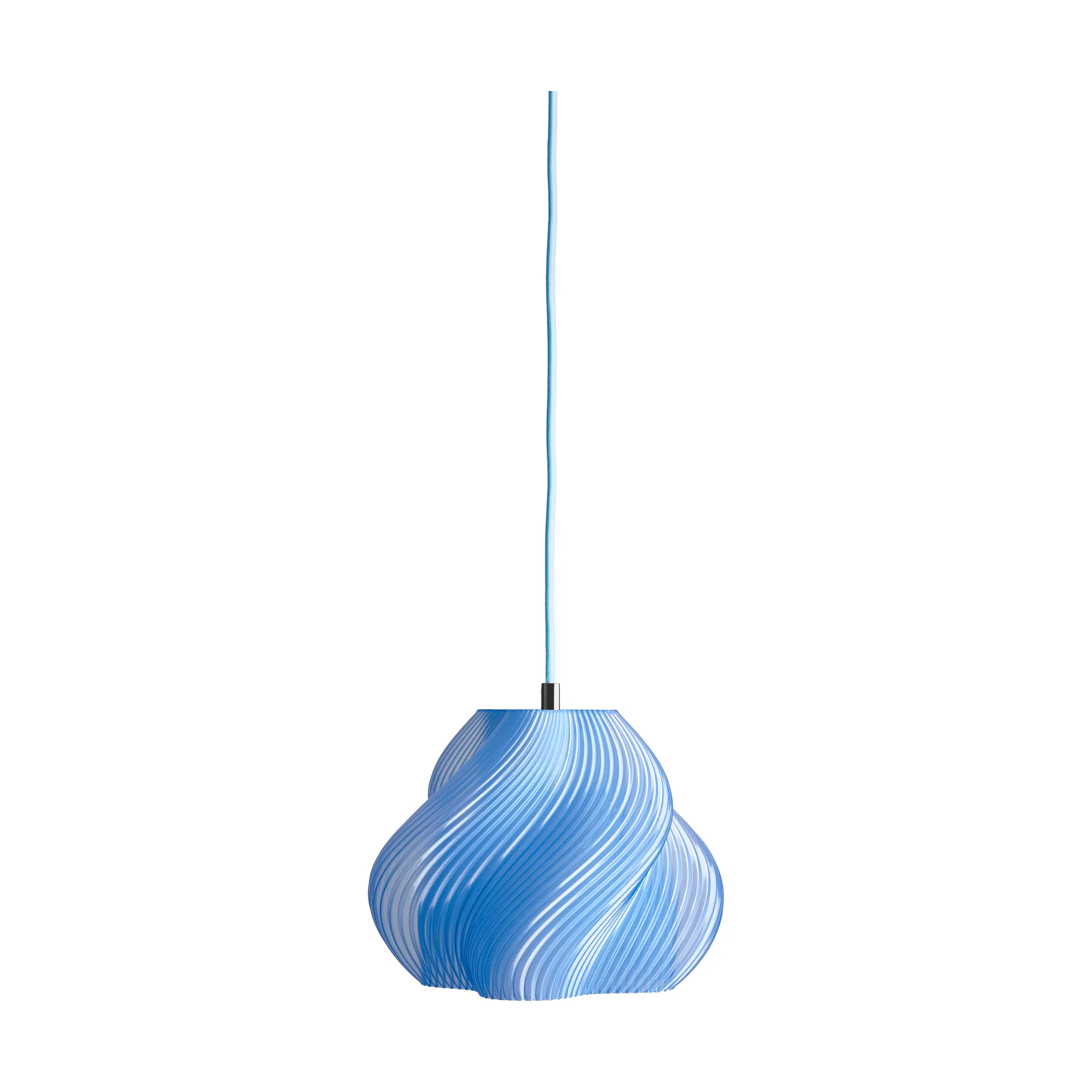 Soft Serve pendant, Blueberry sorbet-chrome, 01, 20 cm Crème Atelier