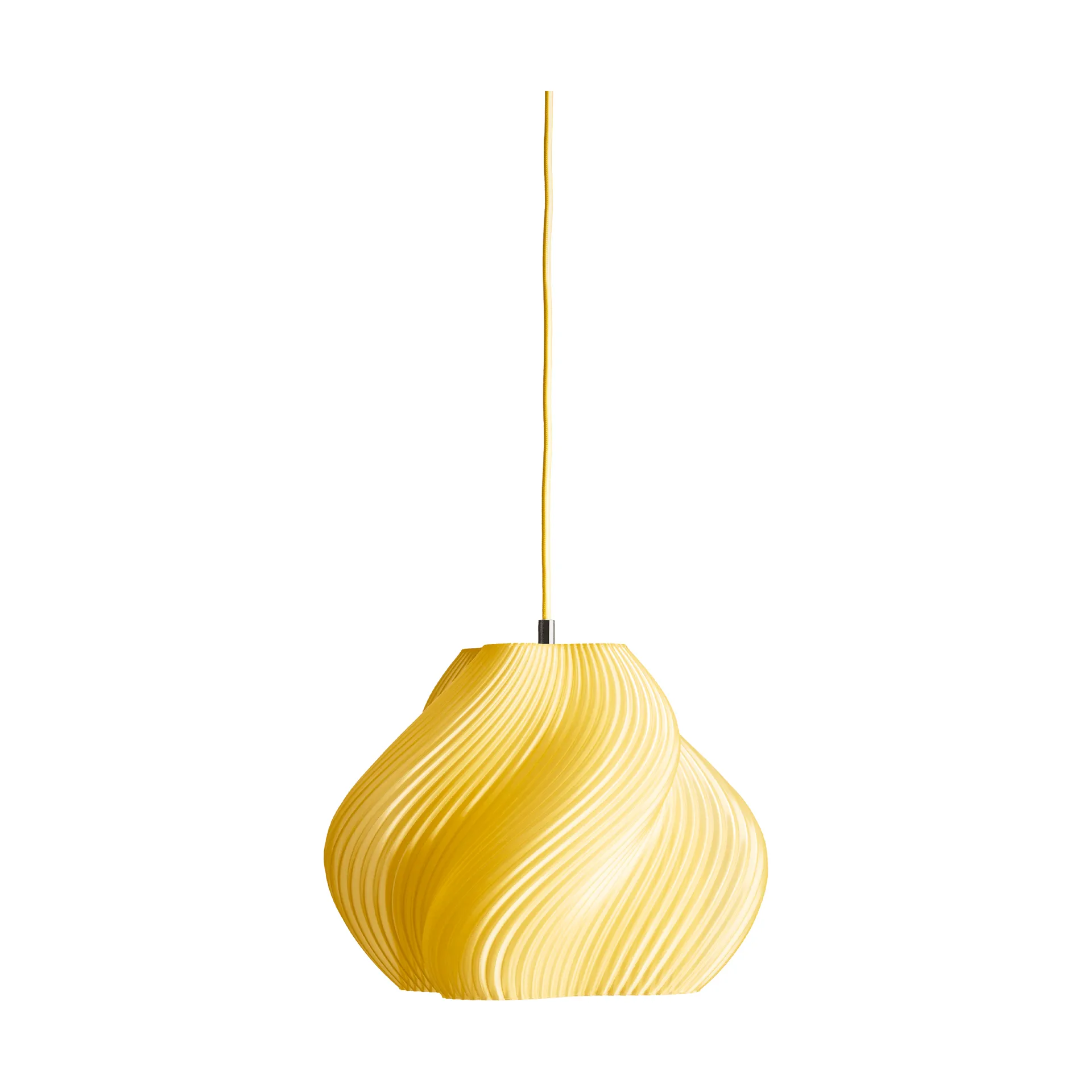 Soft Serve pendant, Limoncello sorbet-brass, 02, 25 cm Crème Atelier