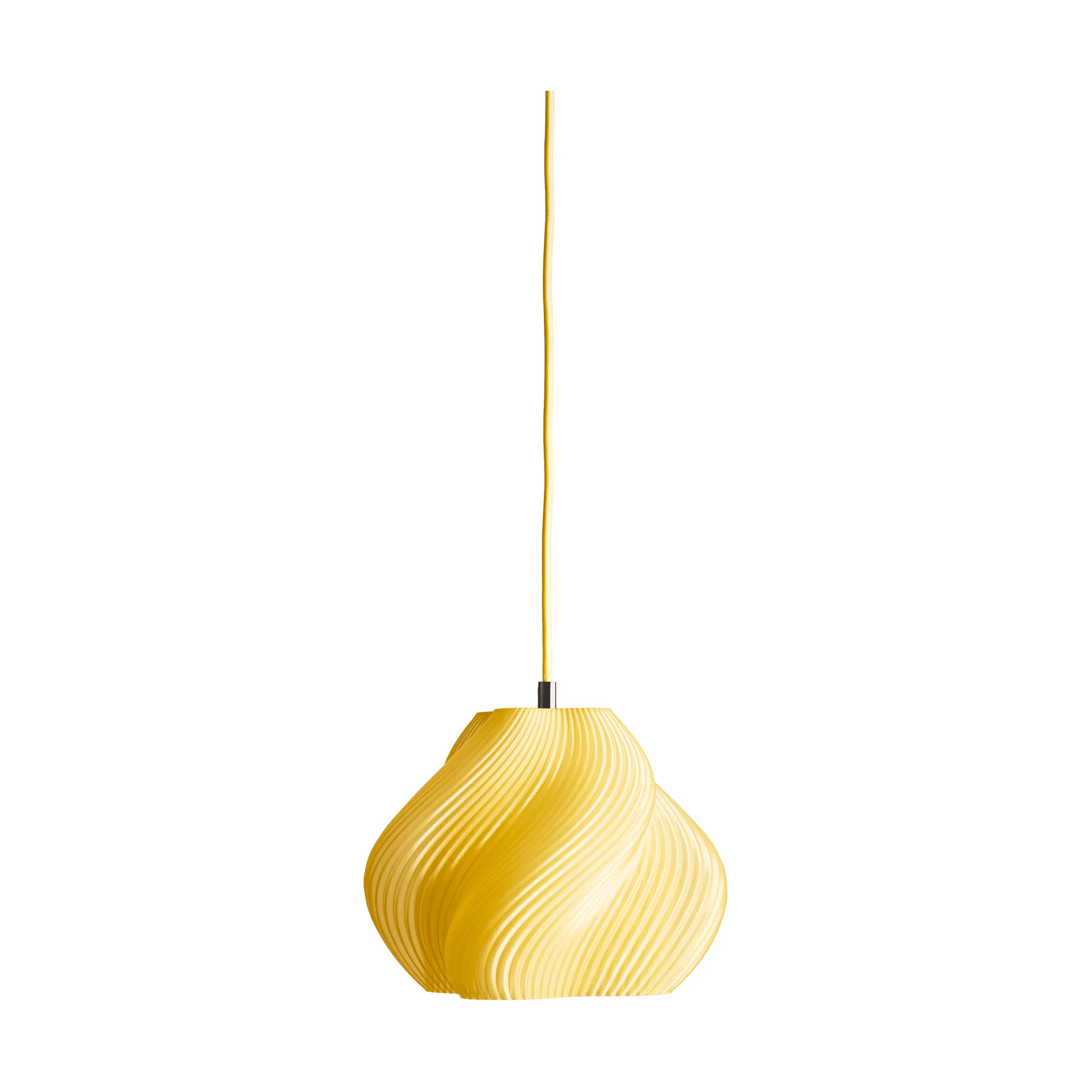 Soft Serve pendant, Limoncello sorbet-chrome, 01, 20 cm Crème Atelier