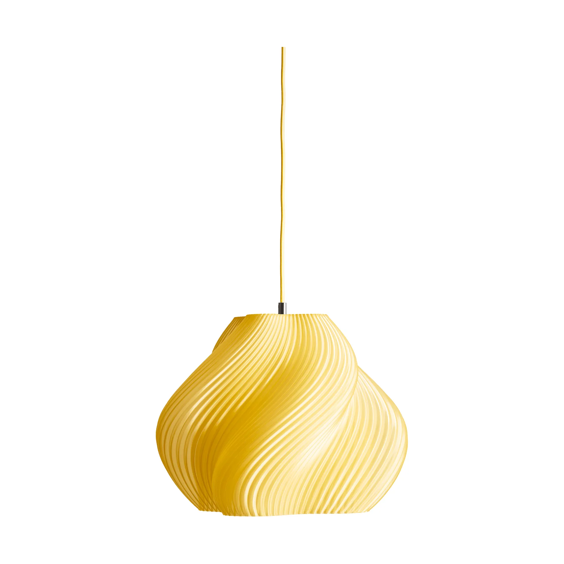 Soft Serve pendant, Limoncello sorbet-chrome, 03, 30 cm Crème Atelier