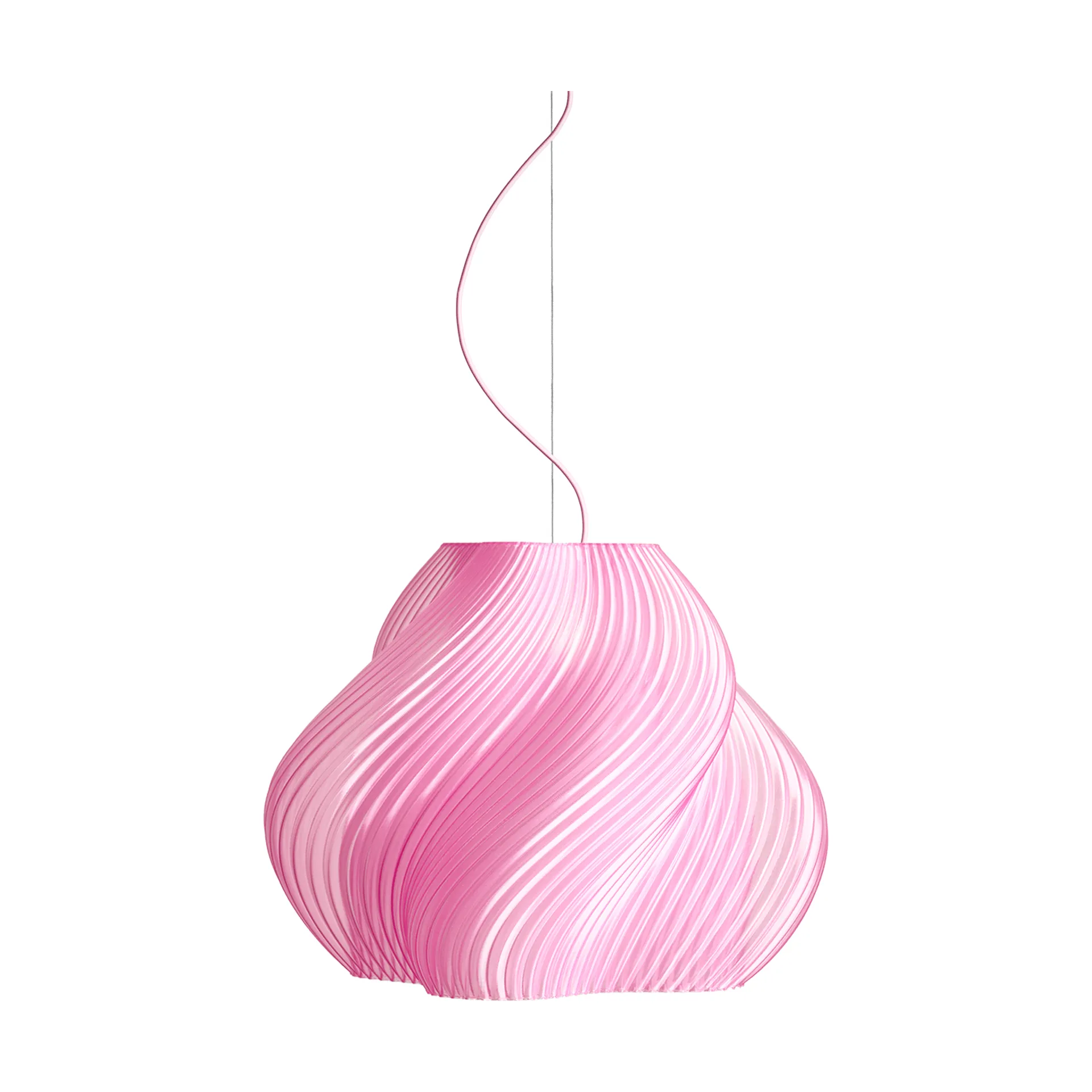 Soft Serve pendant, Rose sorbet-chrome, Mega, 60 cm Crème Atelier