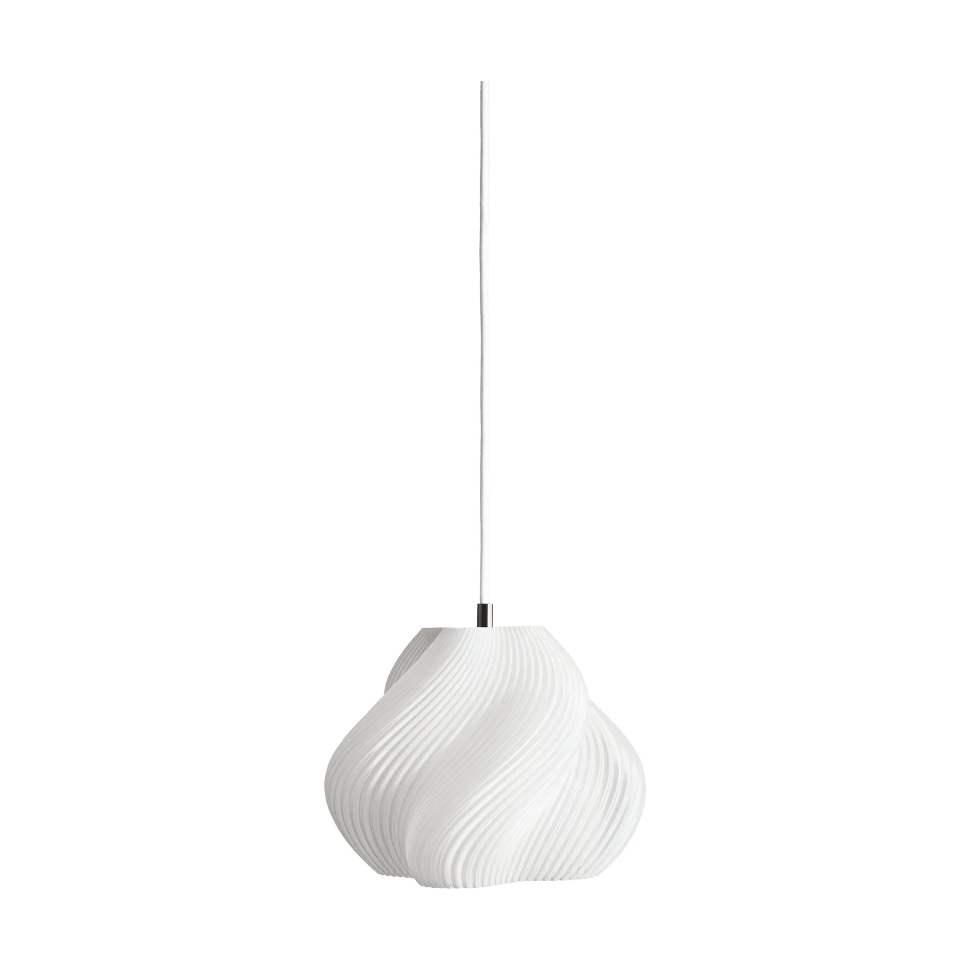 Soft Serve pendant, White-brass, 01, 20 cm Crème Atelier