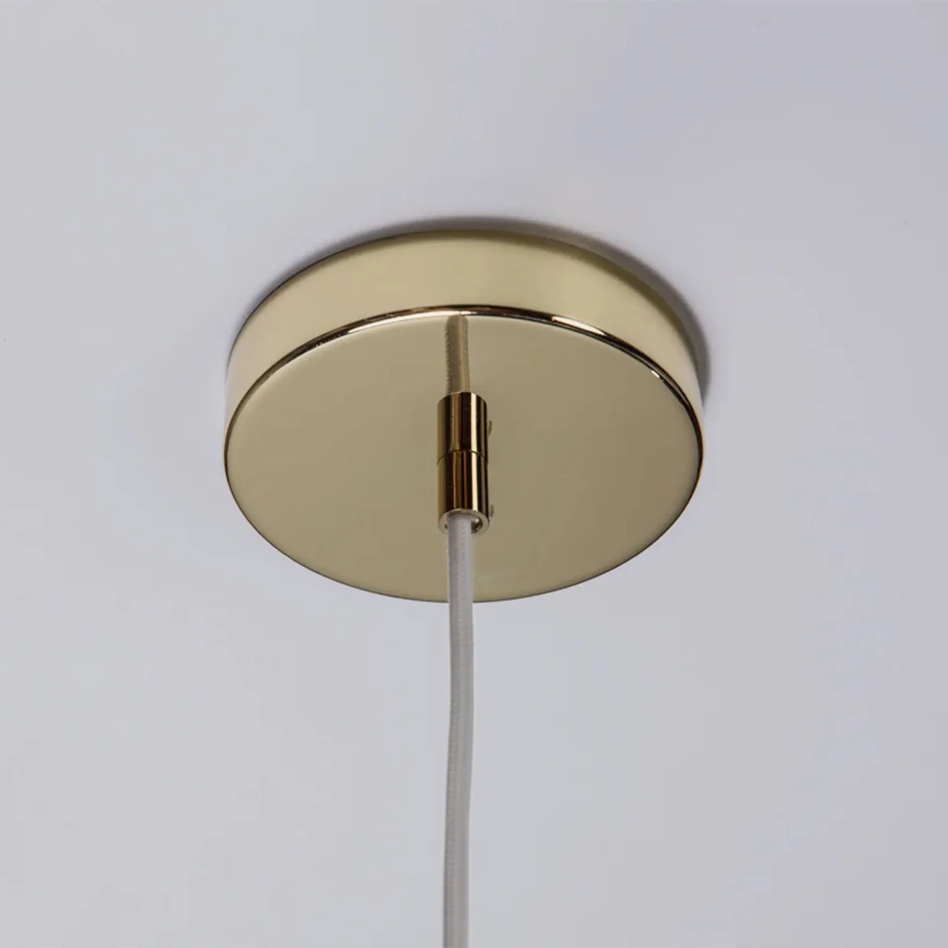 Soft Serve pendant, White-brass, 02, 25 cm Crème Atelier