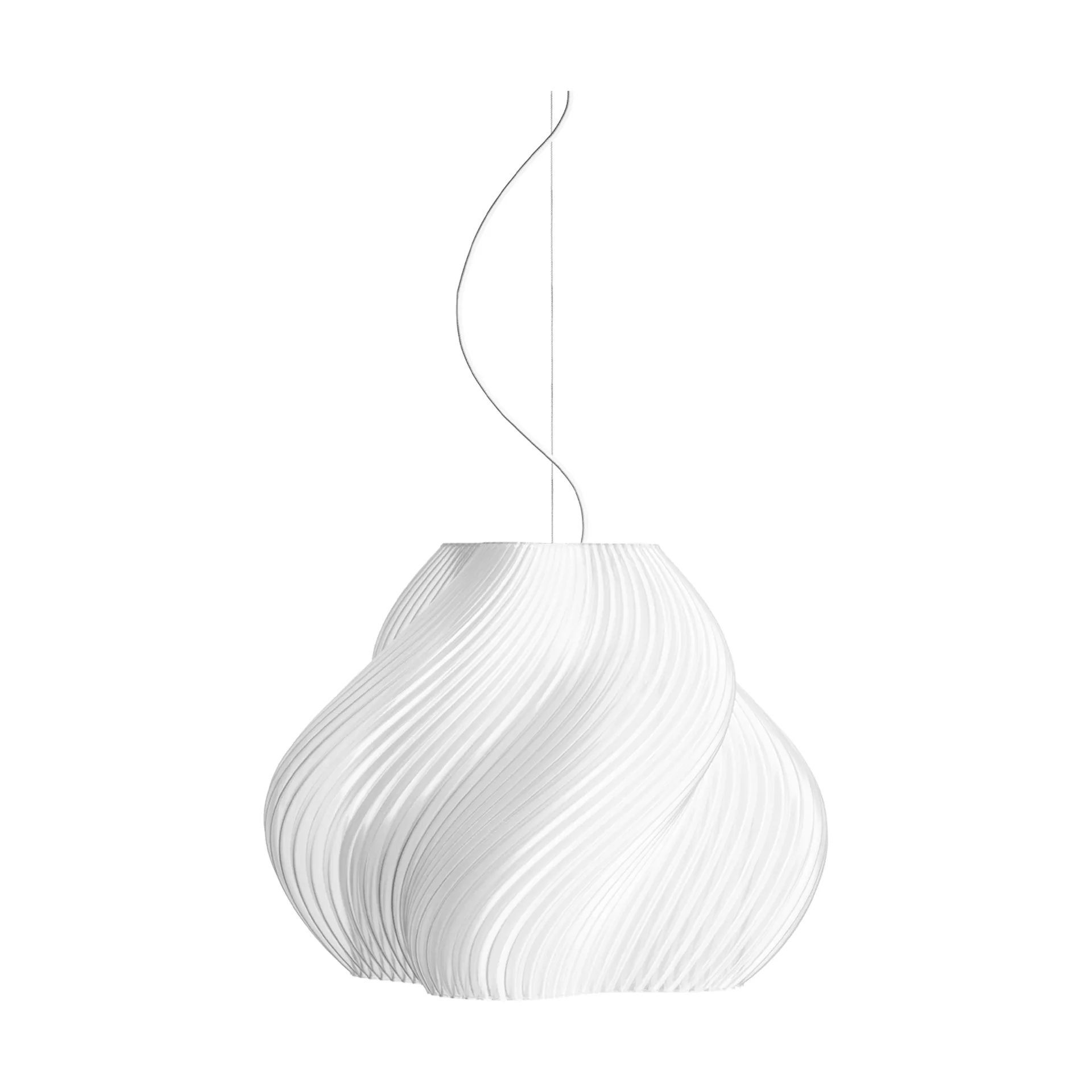 Soft Serve pendant, White-brass, Mega, 60 cm Crème Atelier
