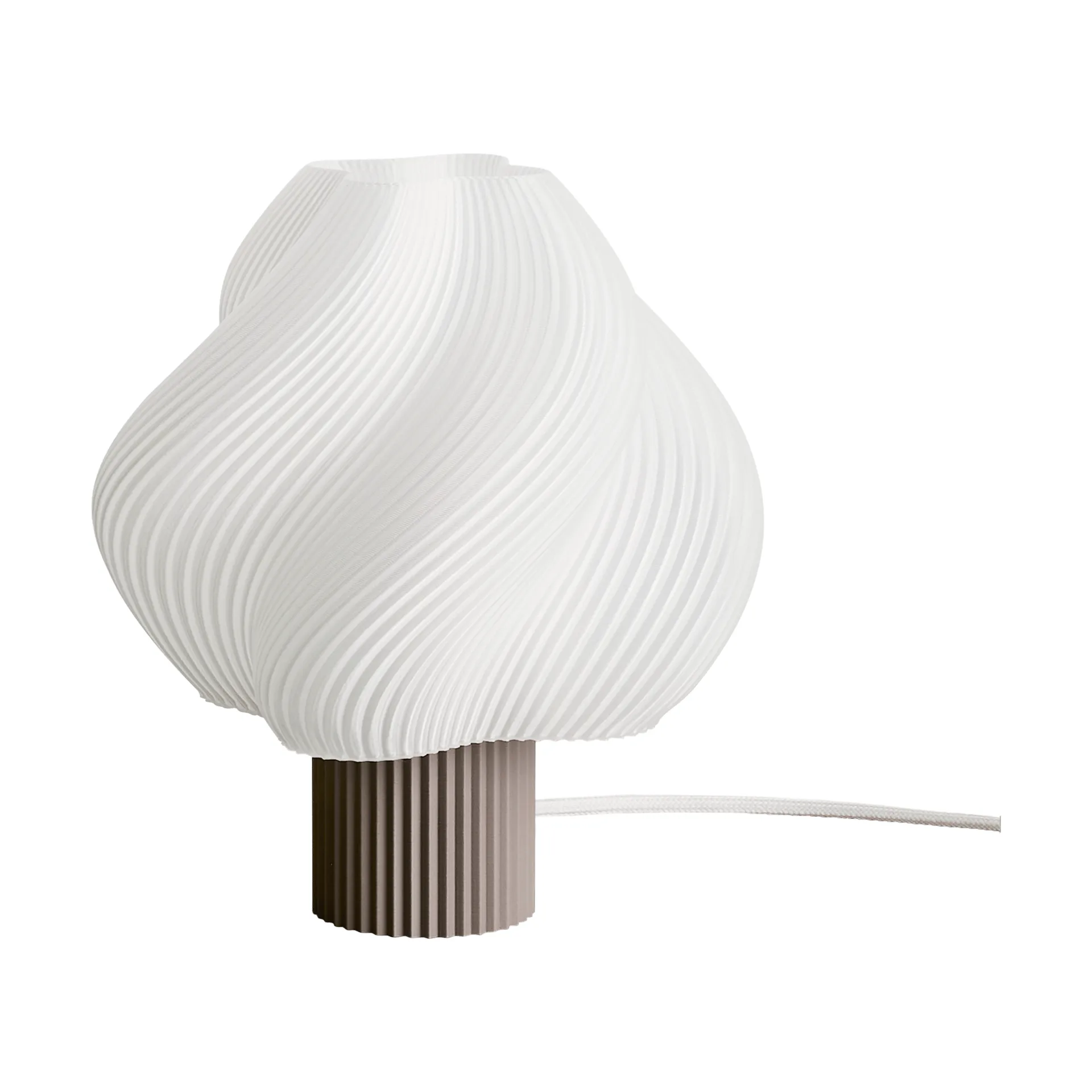 Soft Serve table lamp, Mocha, Regular, 26 cm Crème Atelier