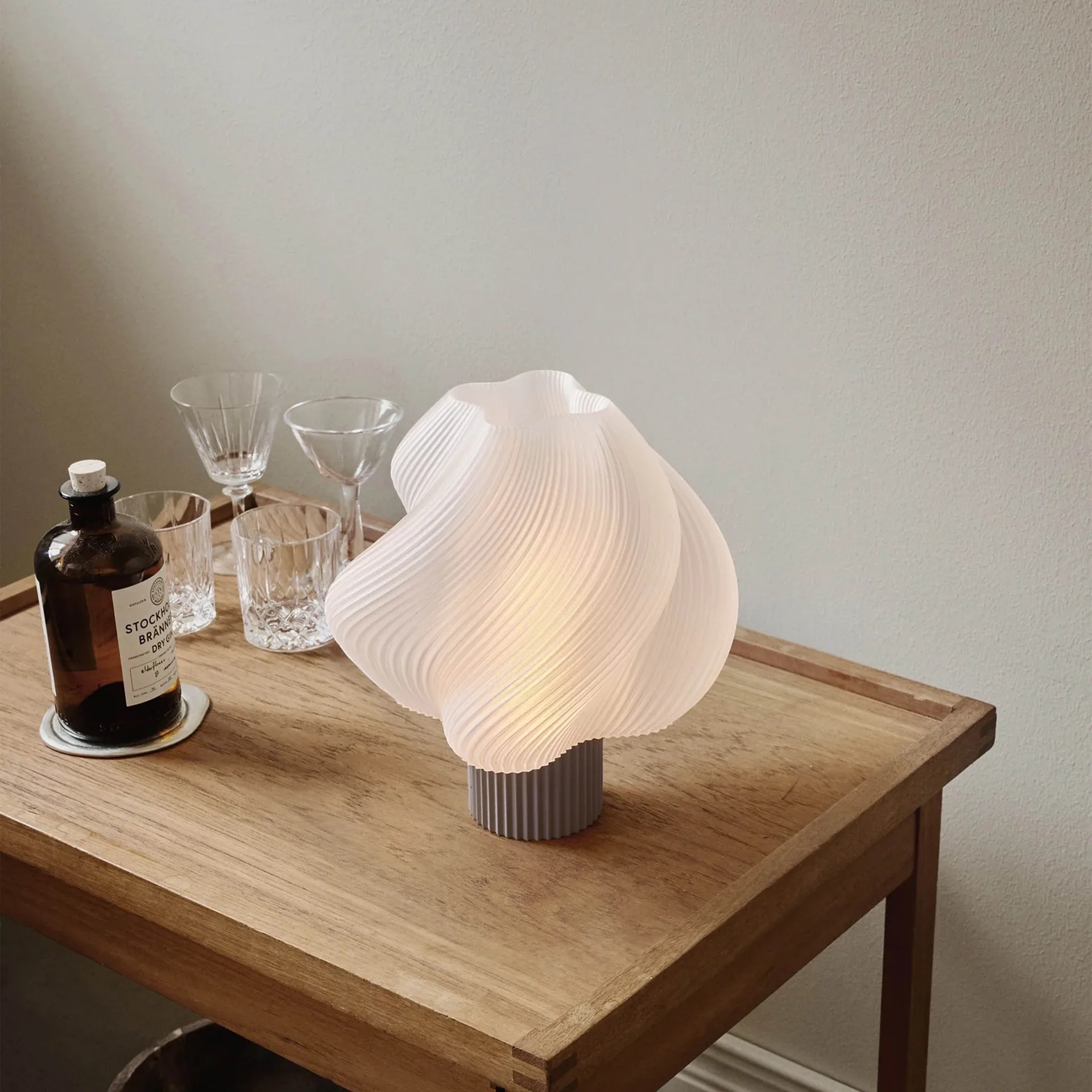 Soft Serve table lamp, Mocha, Regular, 26 cm Crème Atelier