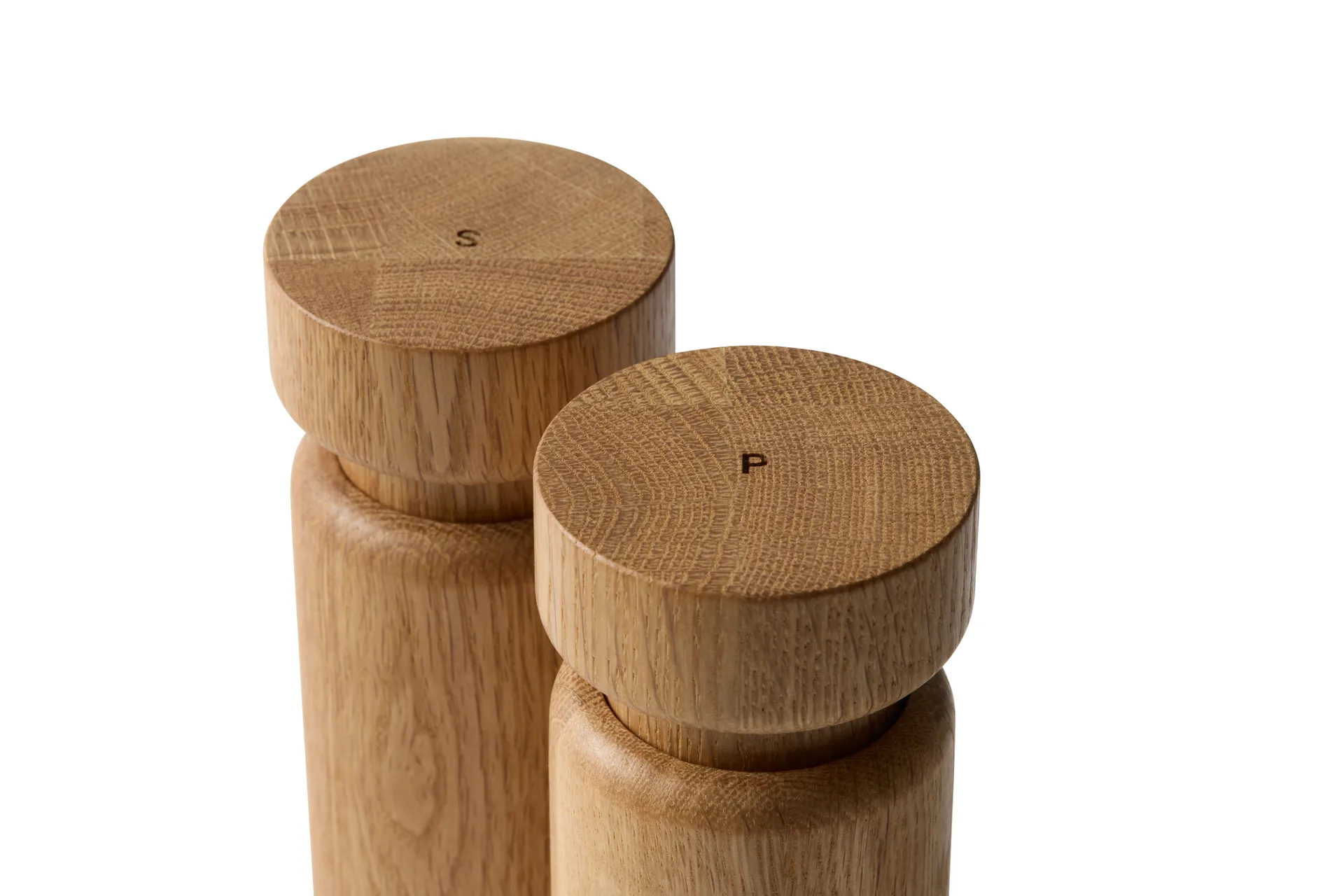 Helsinki salt and pepper mill set, Oak, mini, 2 pieces Crushgrind