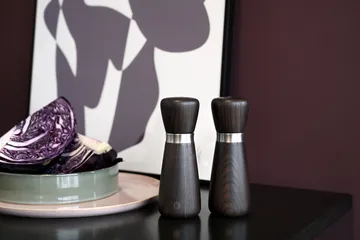 Kyoto spice grinder - Brown glaze, FSC ash, 17 cm - Crushgrind