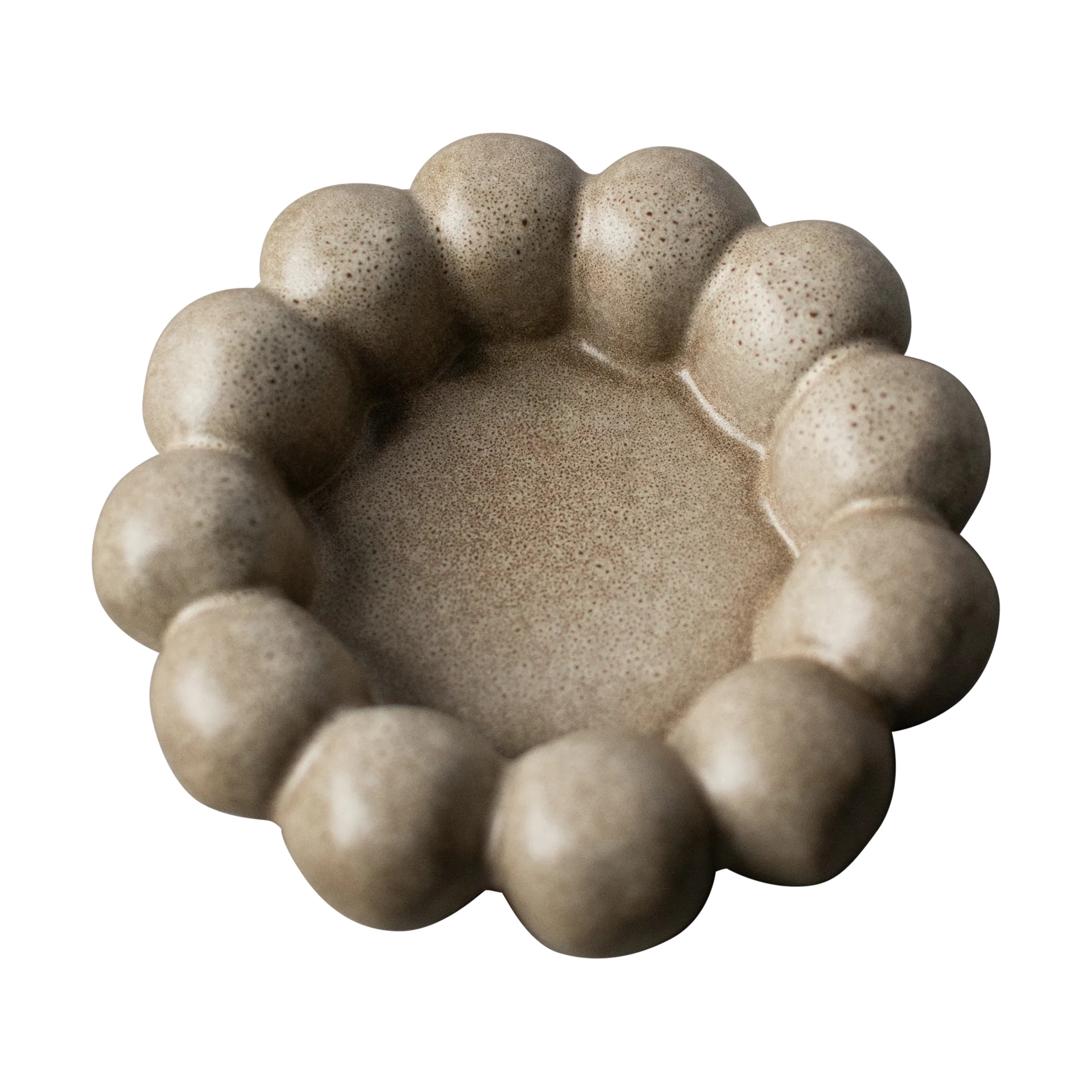 Bright candle tray Ø17 cm, Beige DBKD