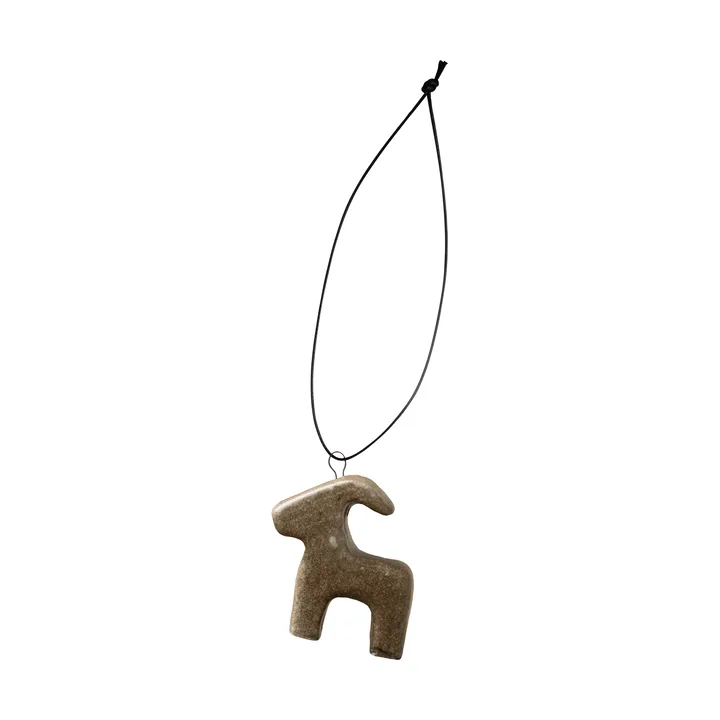 Bruse decorative hanging ornament - Beige, 4x3.5 cm - DBKD