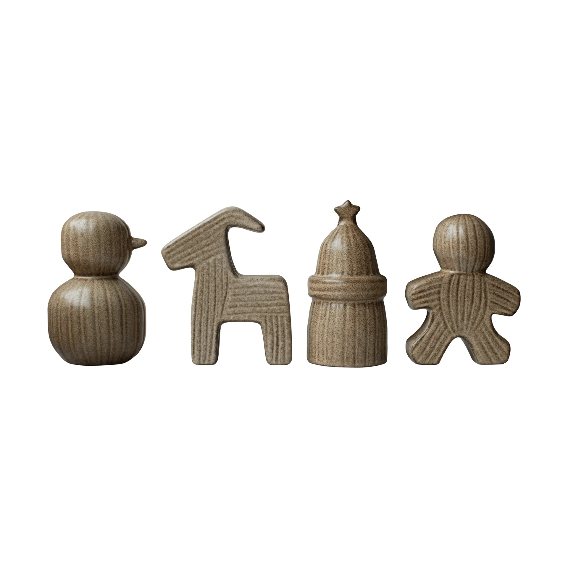 Christmas train Christmas decoration 4 pieces, Beige DBKD