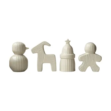 Christmas train Christmas decoration 4 pieces - Vanilla - DBKD