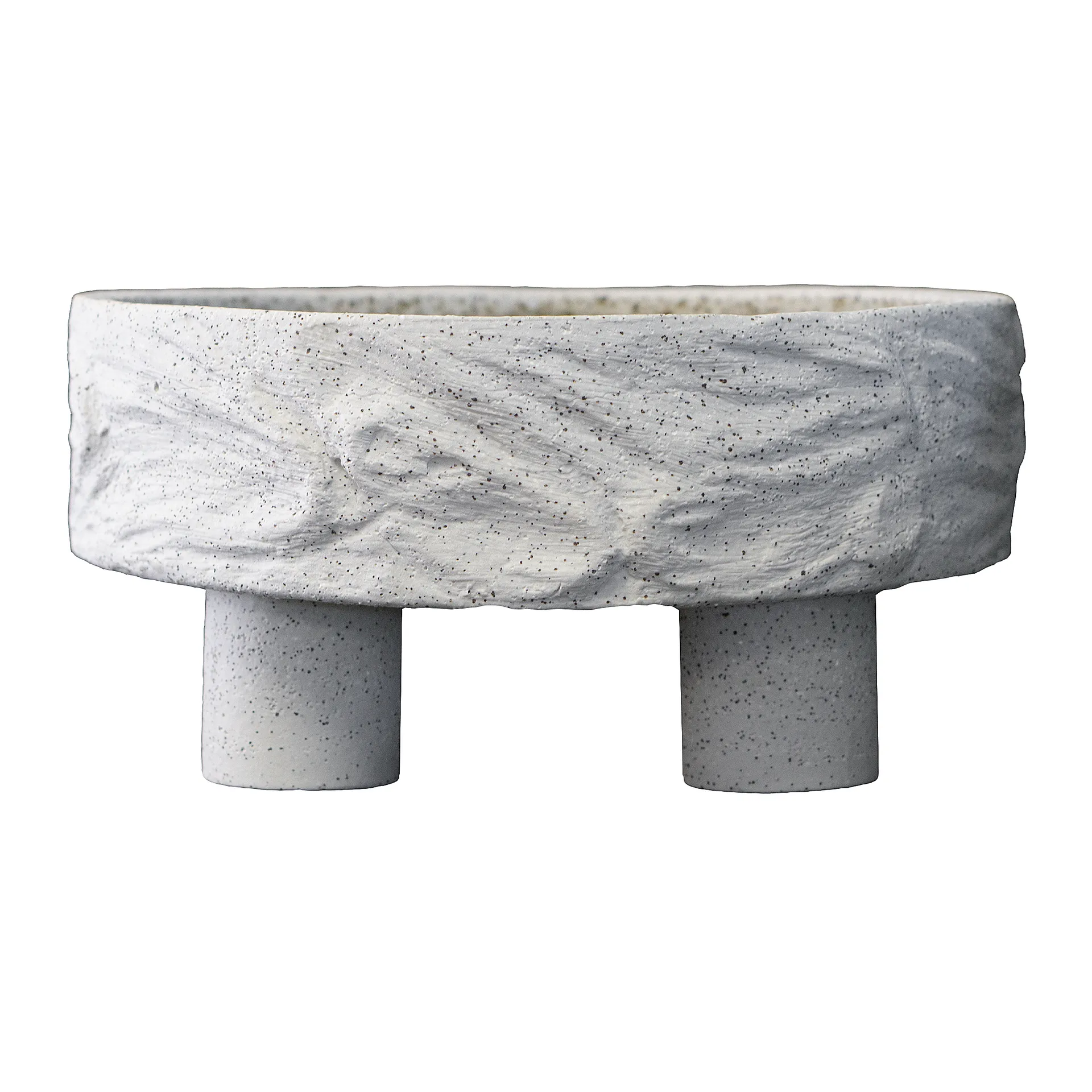 Clay plate on leg Ø25 cm, sand DBKD