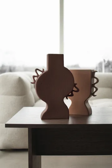Flat vase 33 cm - Brown - DBKD