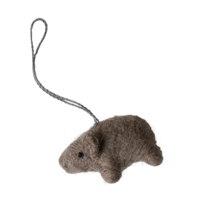 Hanging pig decoration hanger - Beige - DBKD