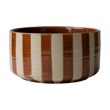 Line decorative bowl Ø16 cm - Stripe nougat - DBKD