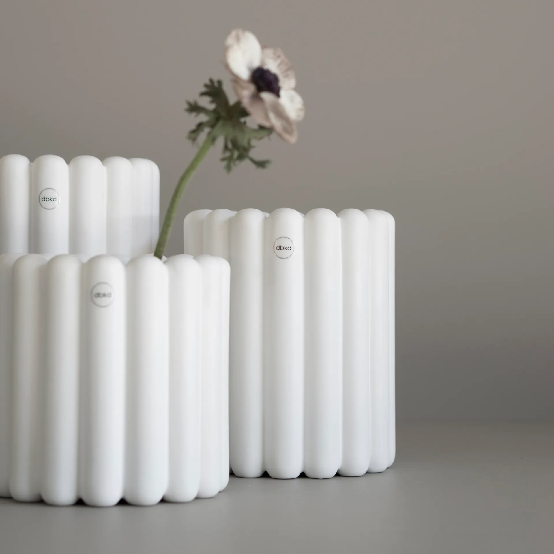 Mist flower pot medium Ø19x23 cm, White DBKD