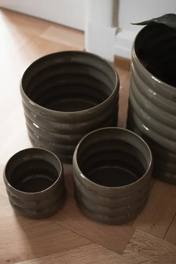 Mud plant pot shiny dust - Ø20 cm - DBKD