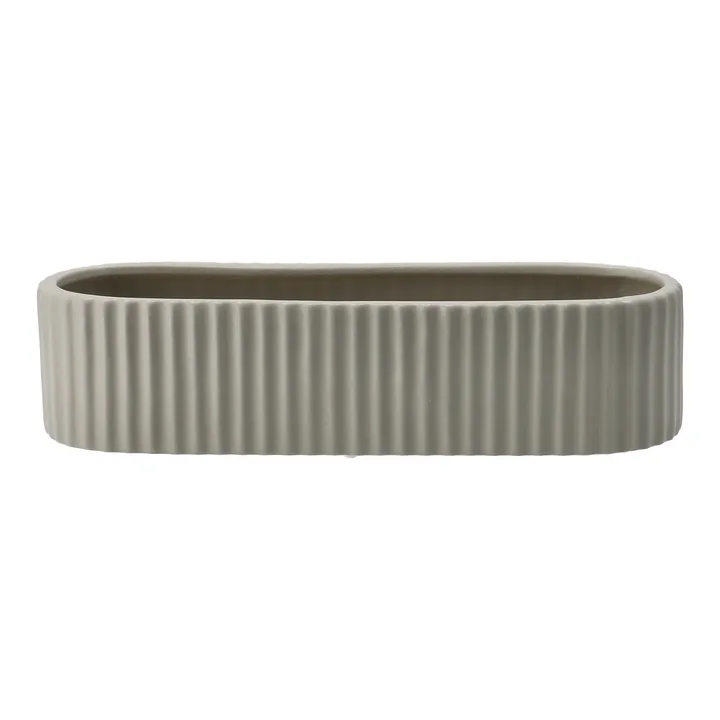 Stripe advent candle 30 cm - Sandy mole - DBKD