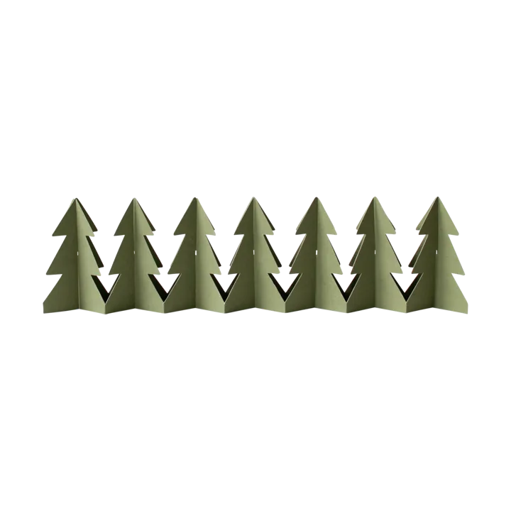 Tree in a row decoration 60 cm - Green, 7x60 cm - DBKD