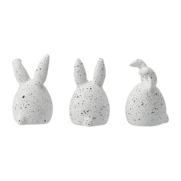 Triplets easter rabbit 3-pack - white dot - DBKD