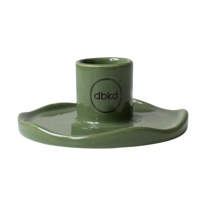Wave candle sticks - Shiny green - DBKD