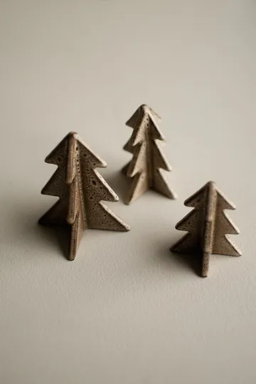 Winter tree decoration - Beige, 9.5 cm - DBKD