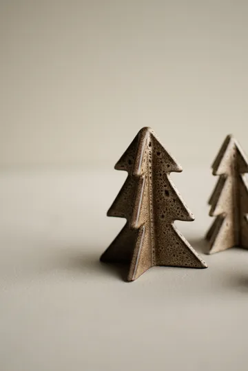 Winter tree decoration - Beige, 9.5 cm - DBKD